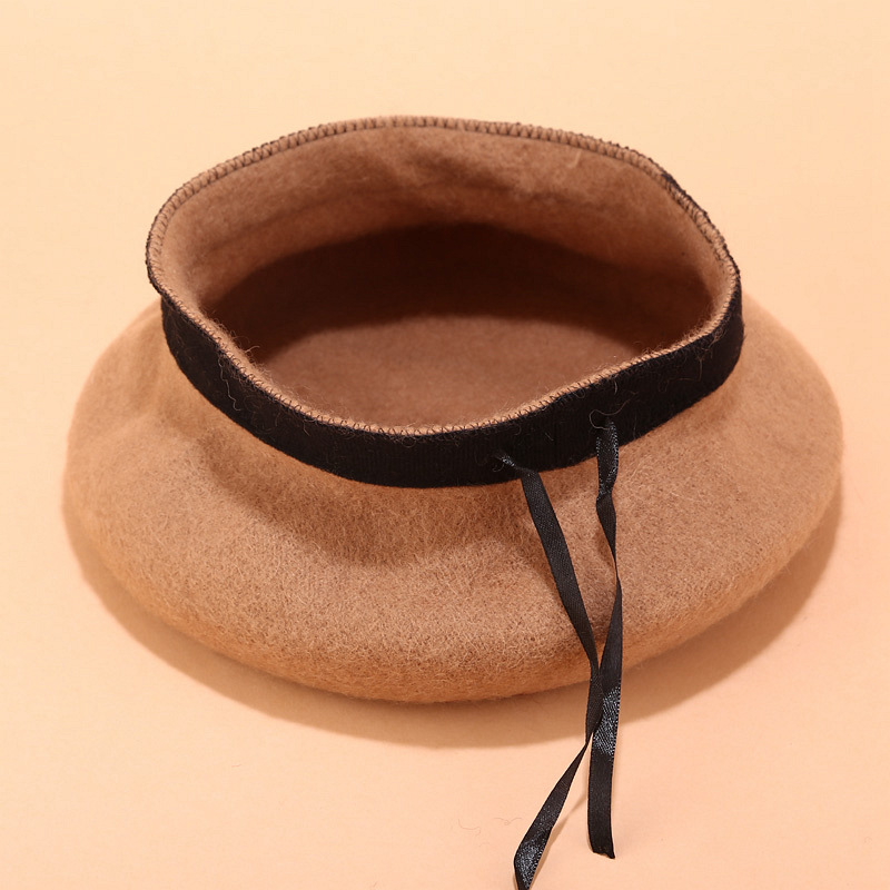 Beret French Wool - 15 Farben, Damen-Baskenmütze aus reiner Wolle,