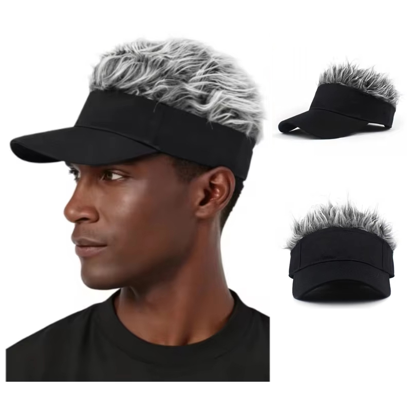 Visor Sun Hat - Synthetische Golf-Baseballkappe Sport-Lauf-Wander-Sonnenhut Ausgefallene Party-Hip-Hop-Tanzkappe Schirmmützen