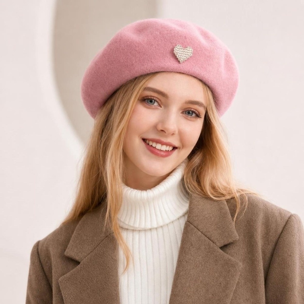 Modische warme Winter-Wollmütz – Beret French Wool Bewertung und Preis