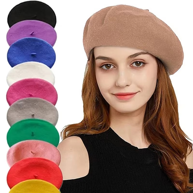 Klassische Woll-Baskenmütze fü – Beret French Wool Bewertung und Preis