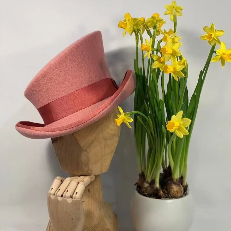 Wollfilz-Zylinderhut mit blaue – Fedora Hat Wool Bewertung und Preis
